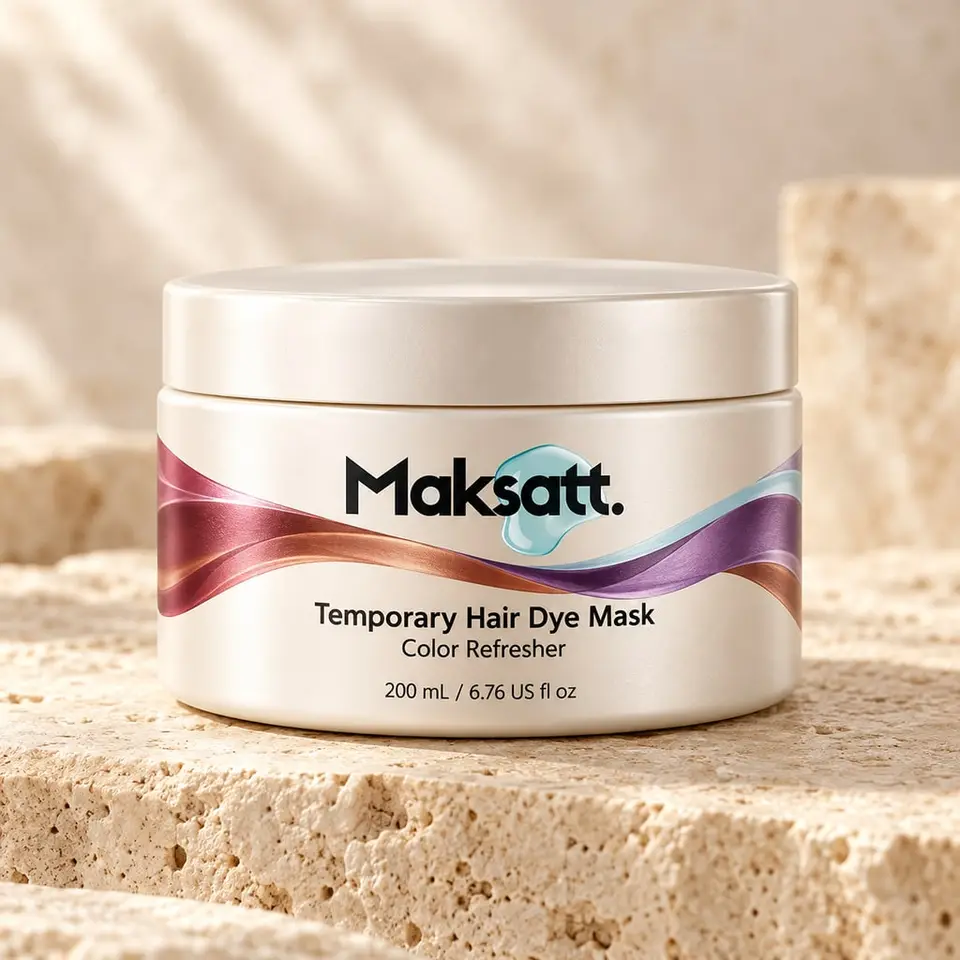 Temporary Hair Dye Mask (Color Refresher) — digital packaging concept, view 1 of 3