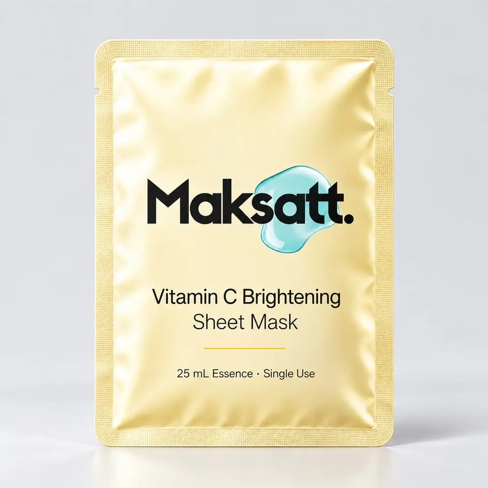 Vitamin C Brightening Sheet Mask — digital packaging concept, view 1 of 3