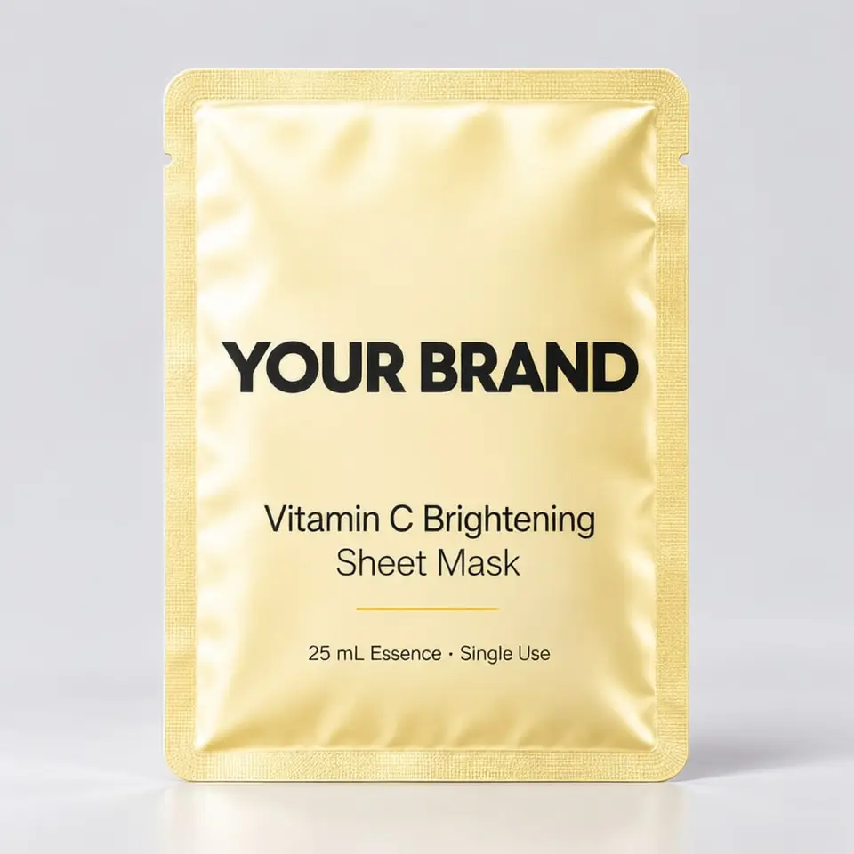 Vitamin C Brightening Sheet Mask — your brand — private-label concept, view 1 of 3