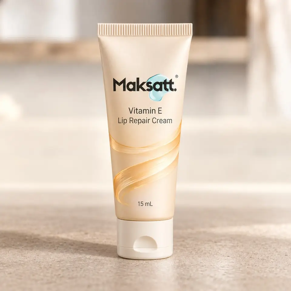 Vitamin E Lip Repair Cream — digital packaging concept, view 1 of 3