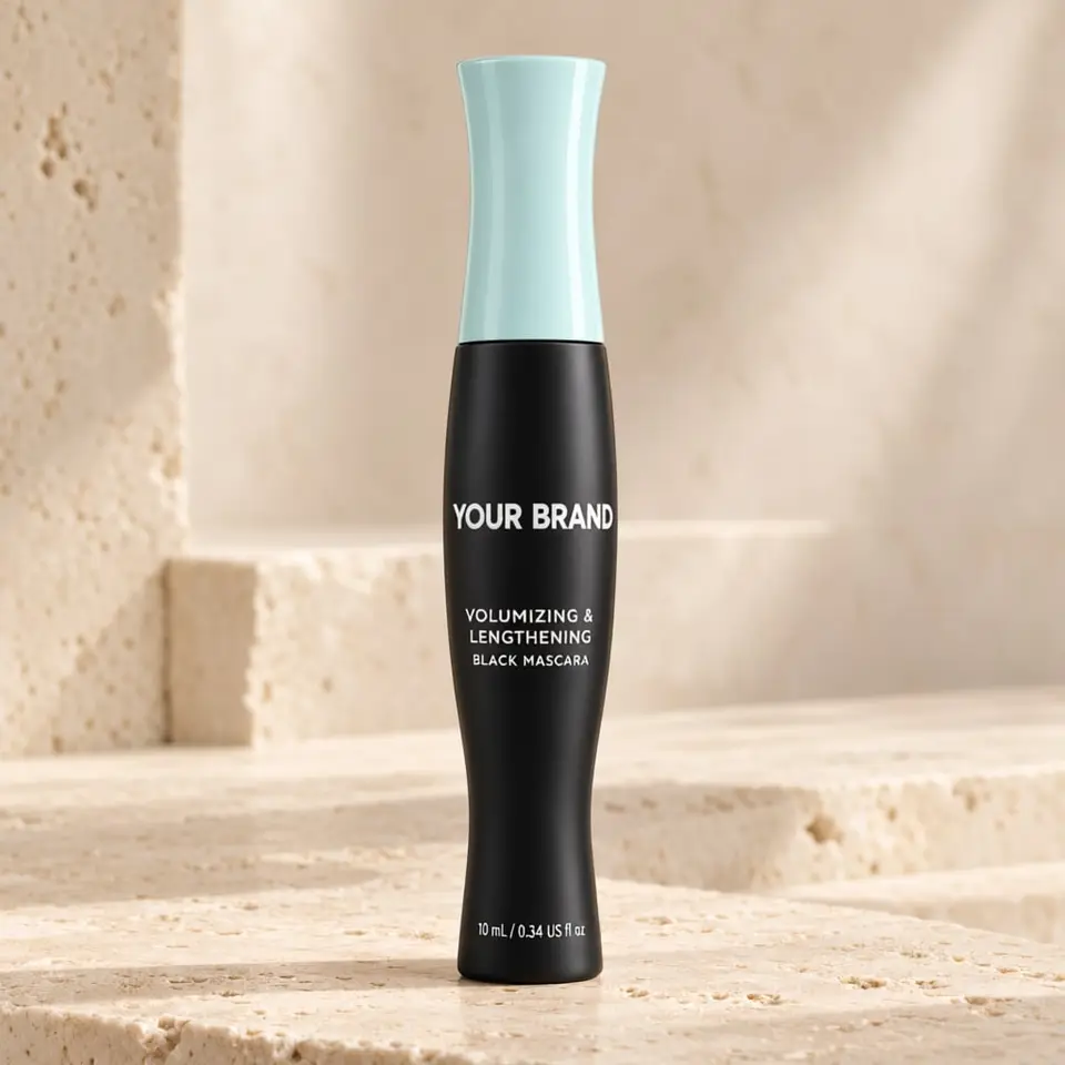 Volumizing and Lengthening Black Mascara — your brand — private-label concept, view 1 of 3